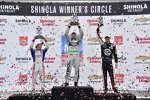 Siegerehrung: Sebastien Bourdais, Takuma Sato und Graham Rahal