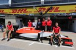 Roberto Merhi (Manor-Marussia), Will Stevens (Manor-Marussia), Graeme Lowdon und John Booth 