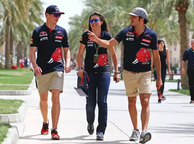 Titel-Bild zur News: Max Verstappen, Carlos Sainz