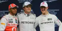 Lewis Hamilton, Nico Rosberg, Michael Schumacher