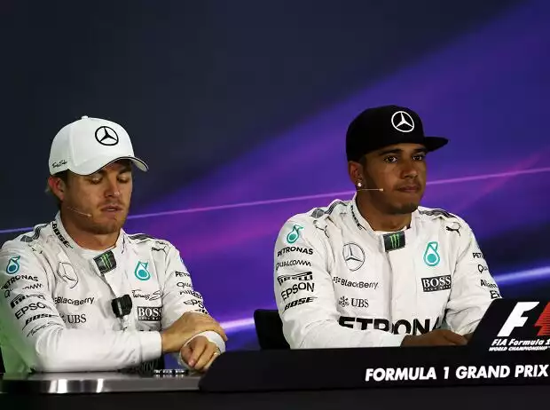 Titel-Bild zur News: Nico Rosberg, Lewis Hamilton