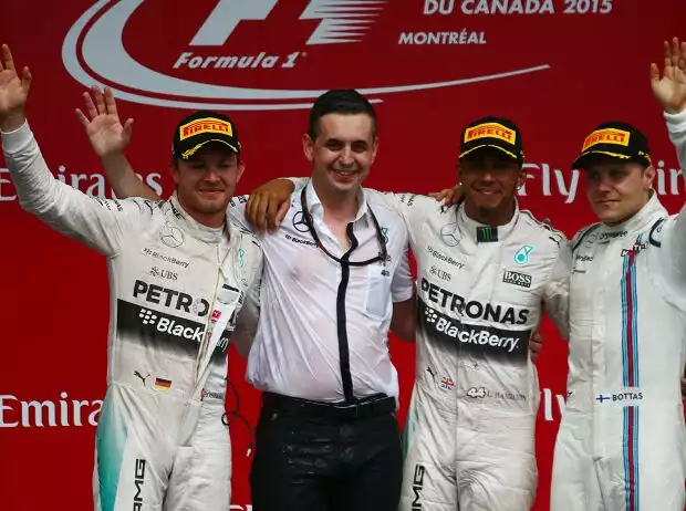 Lewis Hamilton, Nico Rosberg, Valtteri Bottas Titel-Bild zur News: Lewis Hamilton, Nico Rosberg, Valtteri Bottas