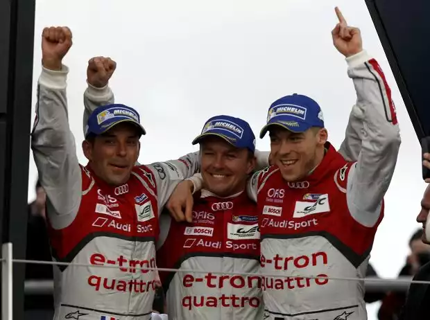 Marcel Fässler, Andre Lotterer, Benoit Treluyer Titel-Bild zur News: Marcel Fässler, Andre Lotterer, Benoit Treluyer
