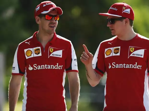 Sebastian Vettel, Kimi Räikkönen Titel-Bild zur News: Sebastian Vettel, Kimi Räikkönen