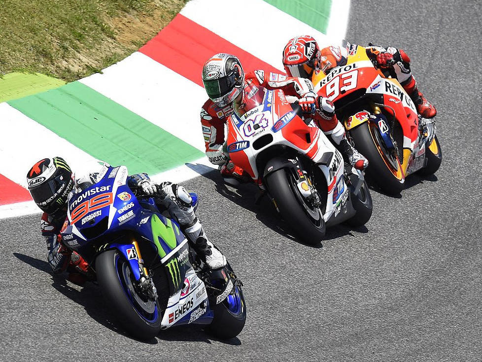 Jorge Lorenzo, Andrea Dovizioso, Marc Marquez