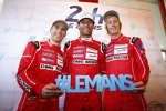 Timo Bernhard, Mark Webber und Brendon Hartley (Porsche)