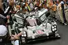 Bild zum Inhalt: Porsche jubelt: Doppelerfolg für den 919 Hybrid in Le Mans