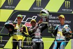 Alex Rins, Johann Zarco und Esteve Rabat 