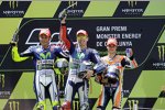 Valentino Rossi, Jorge Lorenzo und Daniel Pedrosa 