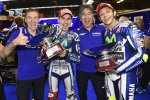 Lin Jarvis, Jorge Lorenzo, Kouichi Tsuji und Valentino Rossi 