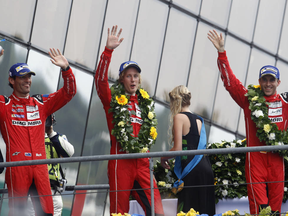 Mark Webber, Brendon Hartley, Timo Bernhard