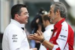 Eric Boullier und Maurizio Arrivabene 