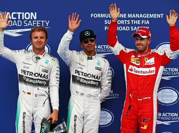 Nico Rosberg, Lewis Hamilton, Sebastian Vettel Titel-Bild zur News: Nico Rosberg, Lewis Hamilton, Sebastian Vettel