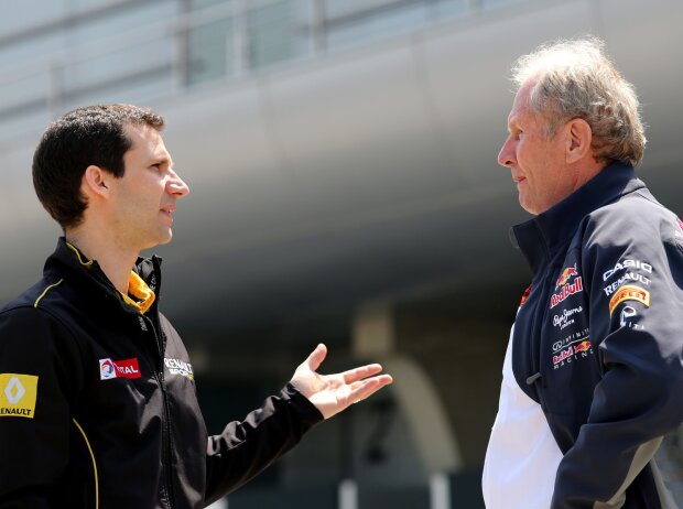 Remi Taffin von Renault mit Helmut Marko