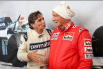 Nelson Piquet und Niki Lauda 