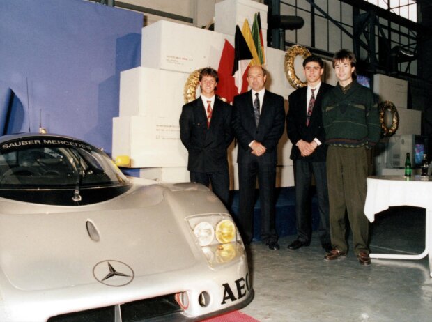 Michael Schumacher, Peter Sauber, Karl Wendlinger
