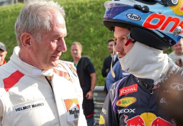 Helmut Marko Sebastian Vettel Red Bull Infiniti Red Bull Racing F1 ~Helmut Marko und Sebastian Vettel (Ferrari) ~ 