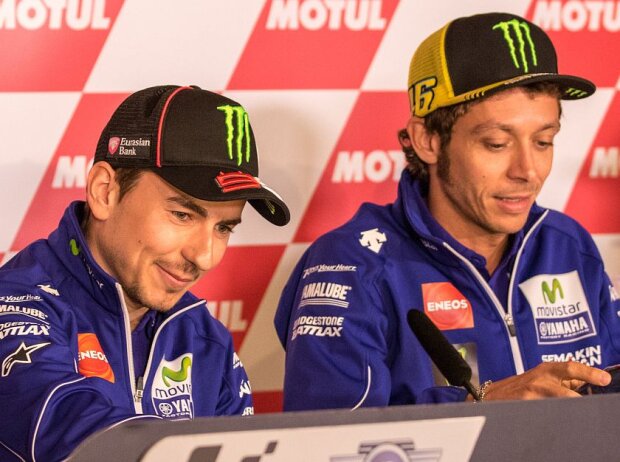 Jorge Lorenzo, Valentino Rossi