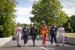 Jerome D'Ambrosio, Nicolas Prost, Nelson Piquet Jun., Lucas di Grassi, Sebastien Buemi und Sam Bird 