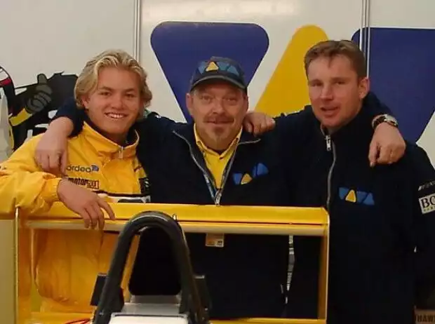 Nico Rosberg, Peter Sieber, Mechaniker Marco Titel-Bild zur News: Nico Rosberg, Peter Sieber, Mechaniker Marco