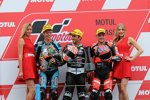 Esteve Rabat, Johann Zarco und Sam Lowes 