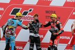 Esteve Rabat, Johann Zarco und Sam Lowes 