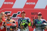 Marc Marquez, Valentino Rossi und Jorge Lorenzo