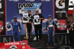 Das Fontana-Podium: Graham Rahal, Tony Kanaan und Marco Andretti