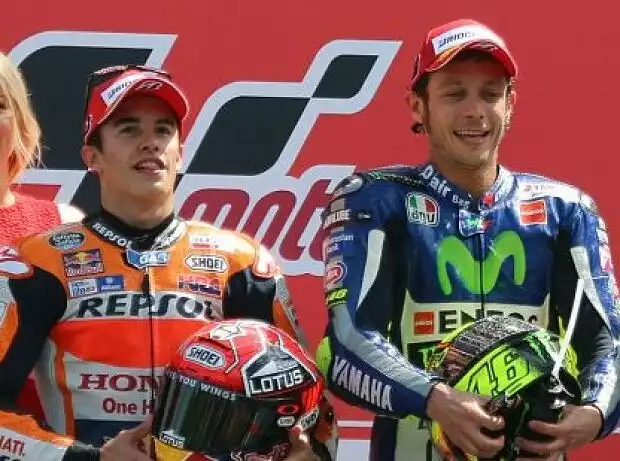 Titel-Bild zur News: Valentino Rossi, Marc Marquez, Jorge Lorenzo