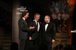 Emerson Fittipaldi, Alain Prost und Jean Todt 