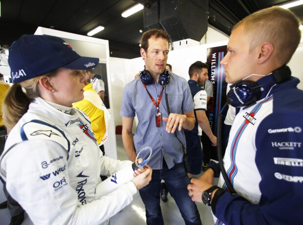Susie Wolff, Alexander Wurz, Valtteri Bottas Susie Wolff, Alexander Wurz, Valtteri Bottas