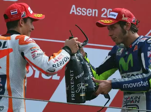 Marc Marquez, Valentino Rossi Titel-Bild zur News: Marc Marquez, Valentino Rossi