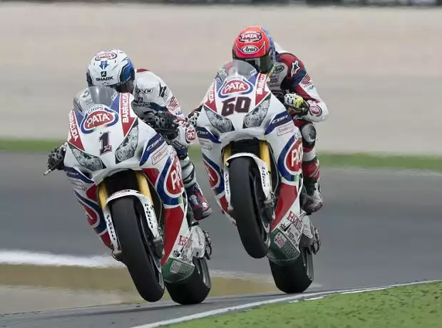 Michael van der Mark, Sylvain Guintoli Titel-Bild zur News: Michael van der Mark, Sylvain Guintoli