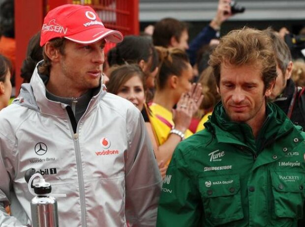 Titel-Bild zur News: Jenson Button, Jarno Trulli