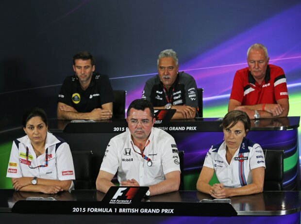 Vijay Mallya, John Booth, Monisha Kaltenborn, Eric Boullier, Claire Williams Vijay Mallya, John Booth, Monisha Kaltenborn, Eric Boullier, Claire Williams