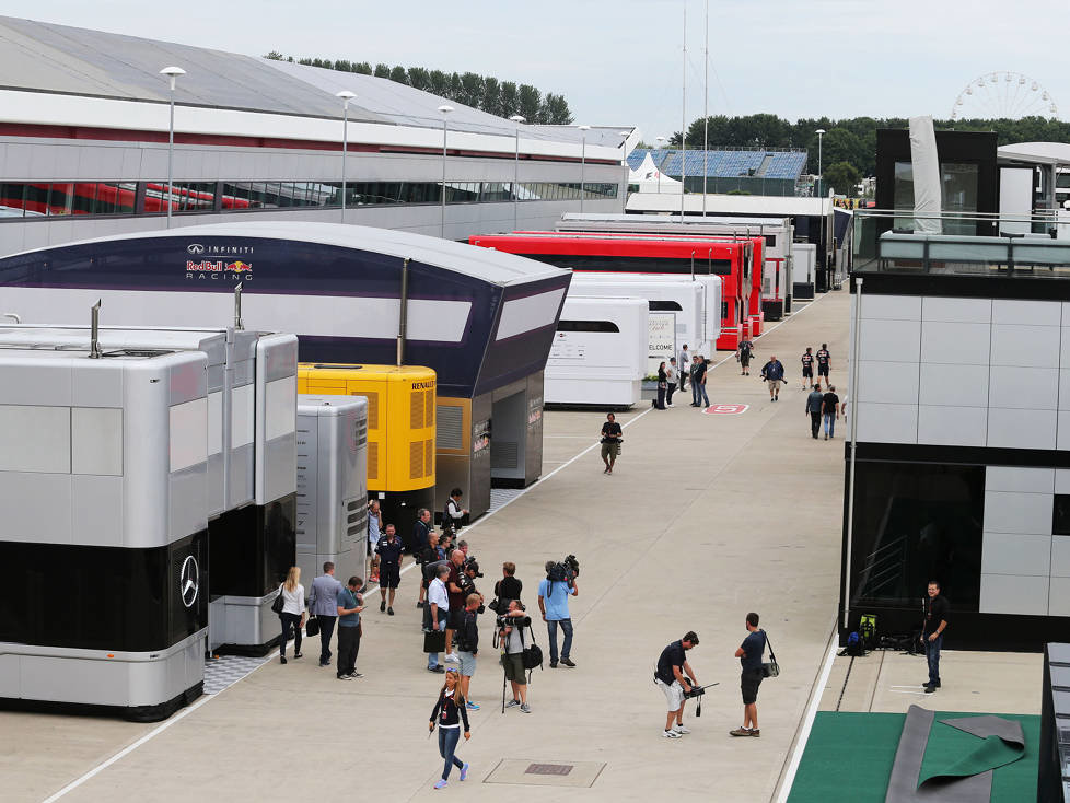 Paddock in Silverstone