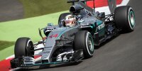 Bild zum Inhalt: Mercedes in der ersten Reihe: Hamilton jubelt, Rosberg rätselt