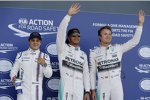 Lewis Hamilton (Mercedes), Nico Rosberg (Mercedes) und Felipe Massa (Williams) 