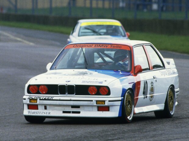 Roland Ratzenberger im Schnitzer-BMW bei der Tourenwagen-WM 1987 in Donington Roland Ratzenberger im Schnitzer-BMW bei der Tourenwagen-WM 1987 in Donington