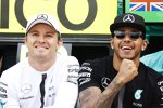 Nico Rosberg (Mercedes) und Lewis Hamilton (Mercedes) 