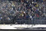 Der Fangzaun nach dem Horrorcrash von Austin Dillon
