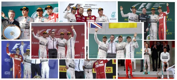  ~Lewis Hamilton (Mercedes), Nico Rosberg (Mercedes), Sebastian Vettel  (Ferrari), Kimi Räikkönen  (Ferrari), Felipe Massa  (Williams), Valtteri Bottas (Williams) ~                               