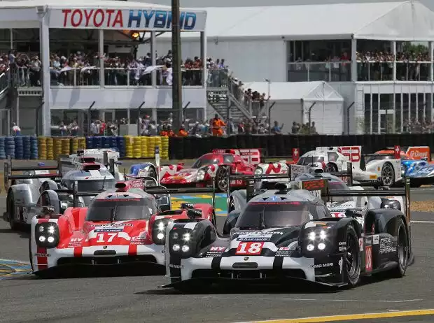 Romain Dumas, Neel Jani, Marc Lieb, Timo Bernhard, Mark Webber, Brendon Hartley Titel-Bild zur News: Romain Dumas, Neel Jani, Marc Lieb, Timo Bernhard, Mark Webber, Brendon Hartley