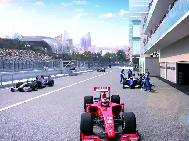Simulation der Strecke in Baku, Aserbaidschan Titel-Bild zur News: Simulation der Strecke in Baku, Aserbaidschan