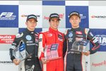 Charles Leclerc, Lance Stroll und George Russell 