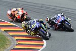 Valentino Rossi vor Jorge Lorenzo und  Daniel Pedrosa 