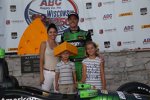 Familie Bourdais in der Victory Lane