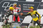 Johann Zarco, Xavier Simeon und Alex Rins 