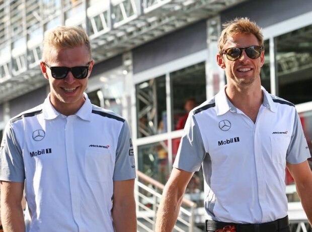 Titel-Bild zur News: Kevin Magnussen, Jenson Button