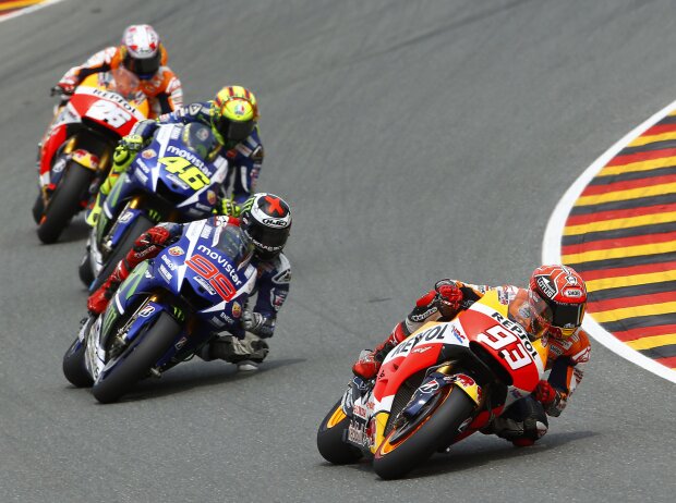 Marc Marquez, Daniel Pedrosa, Valentino Rossi, Jorge Lorenzo